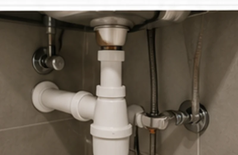 Sistem paip dan drainage di bawah sinki