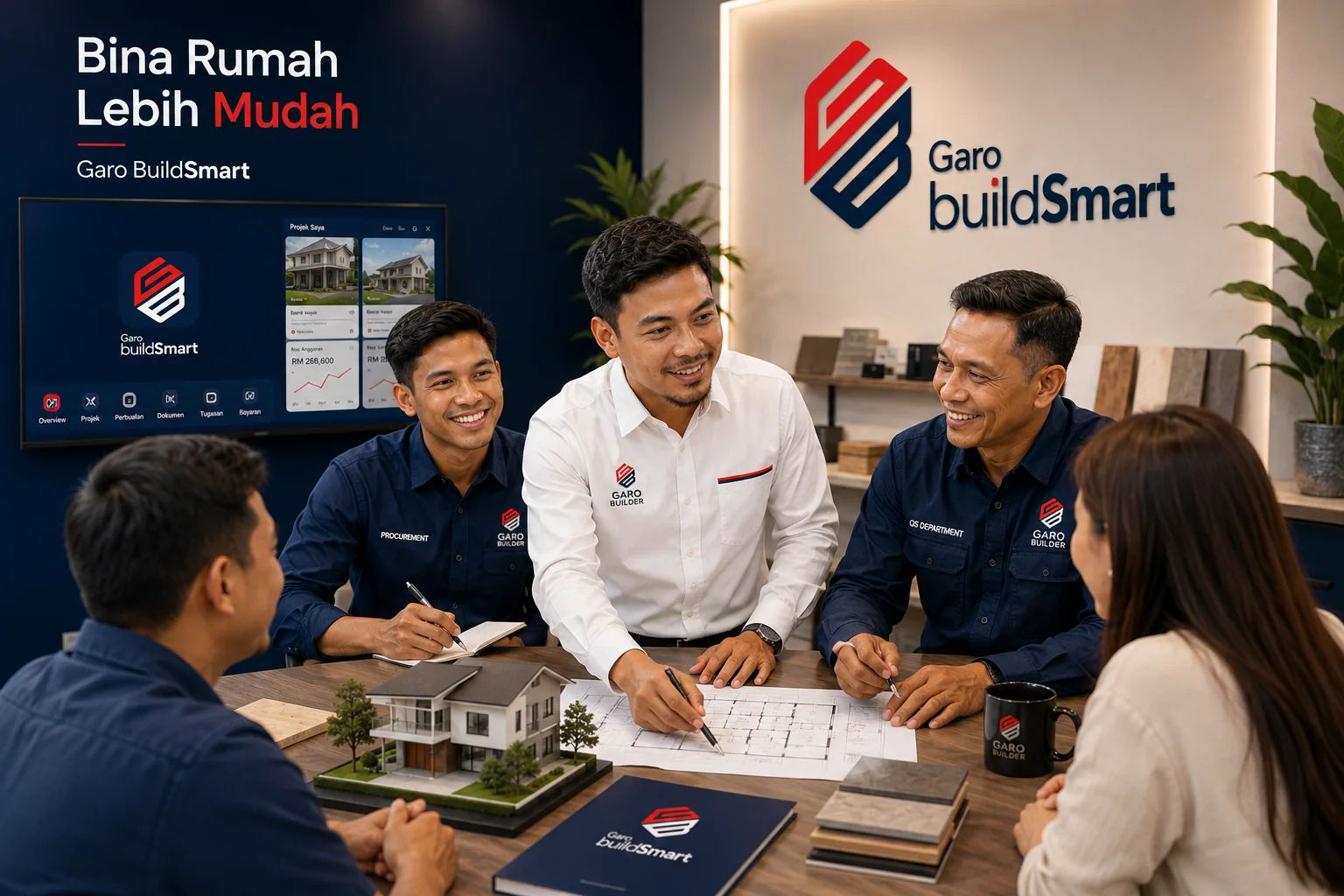 Team GARO menerangkan perancangan BuildSmart kepada anda dalam sesi konsultasi